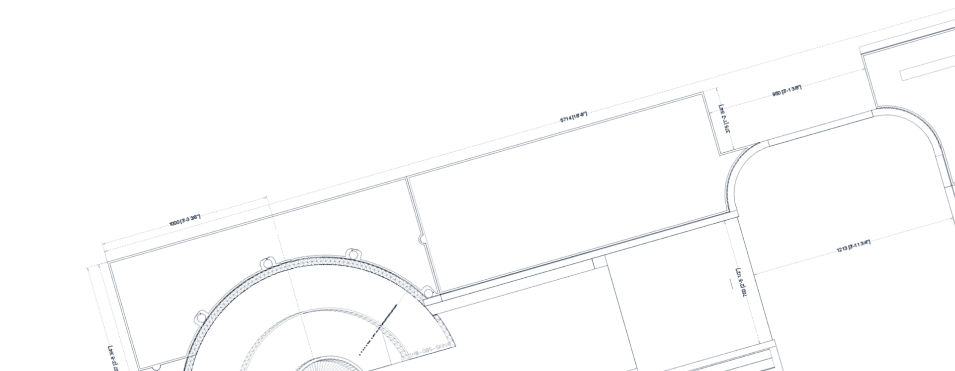 blueprint drawing of stage